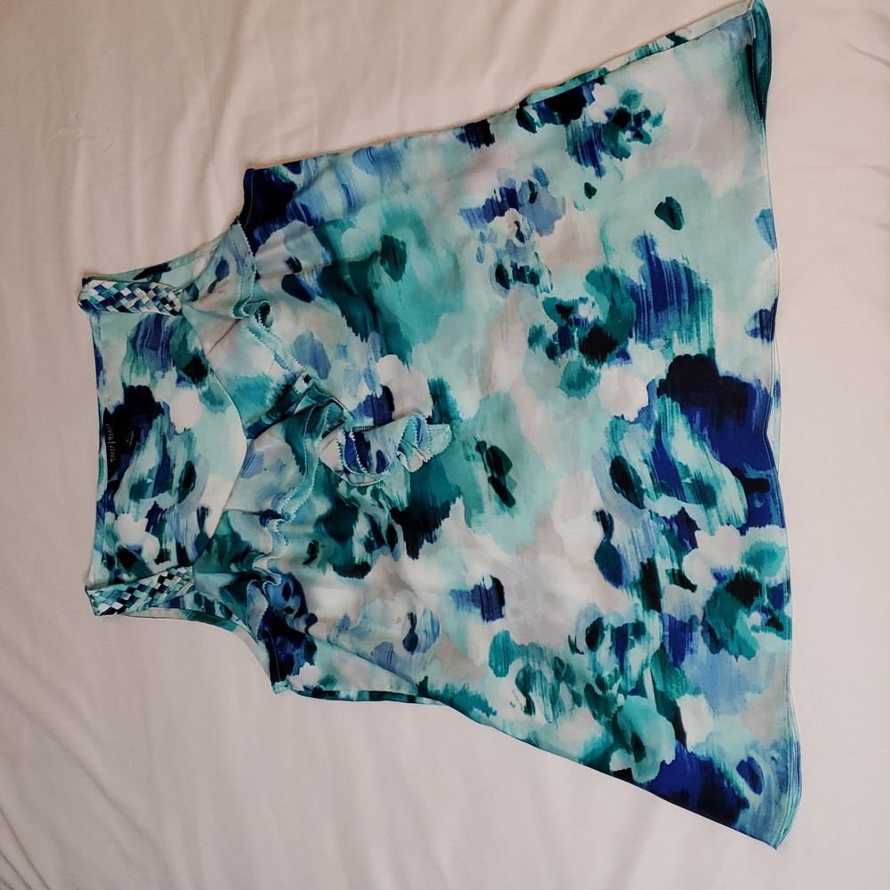 White House Black Market Blue and Green Women's Top Size S - Picture 10 of 11